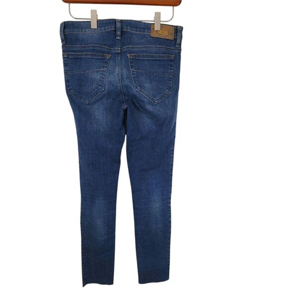 Diesel Skinzee Super Slim Skinny Jeans 27 Womens High Rise Raw Hem Medium Wash - Picture 4 of 6